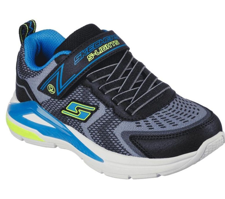 Children Skechers | Skechers Tri-Namics Black/Yellow/Blue