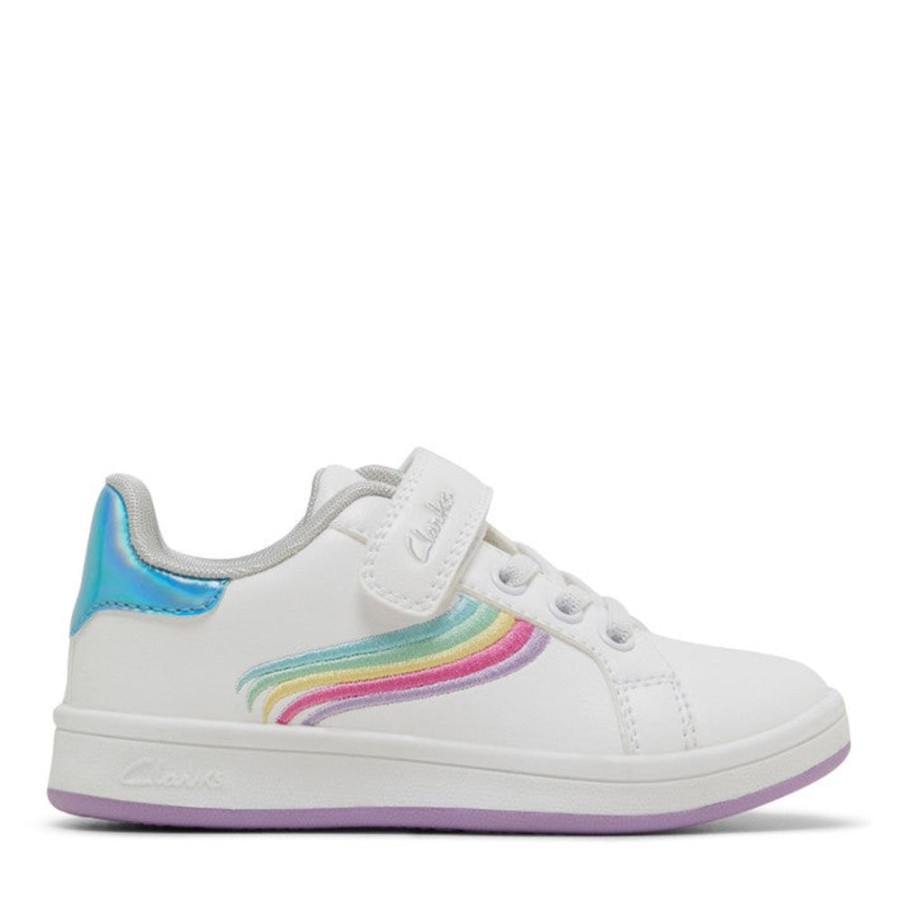 Children Clarks | Clarks Dee Jnr White Multi