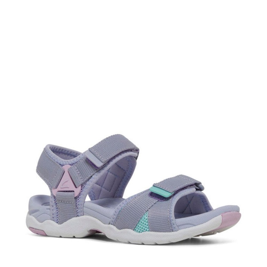 Children Clarks | Clarks Thelma E Lavender Pink Turquoise