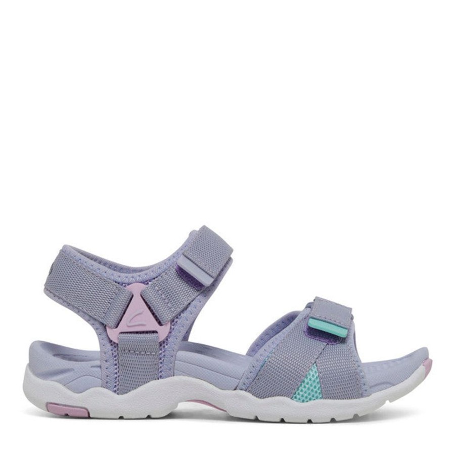 Children Clarks | Clarks Thelma E Lavender Pink Turquoise