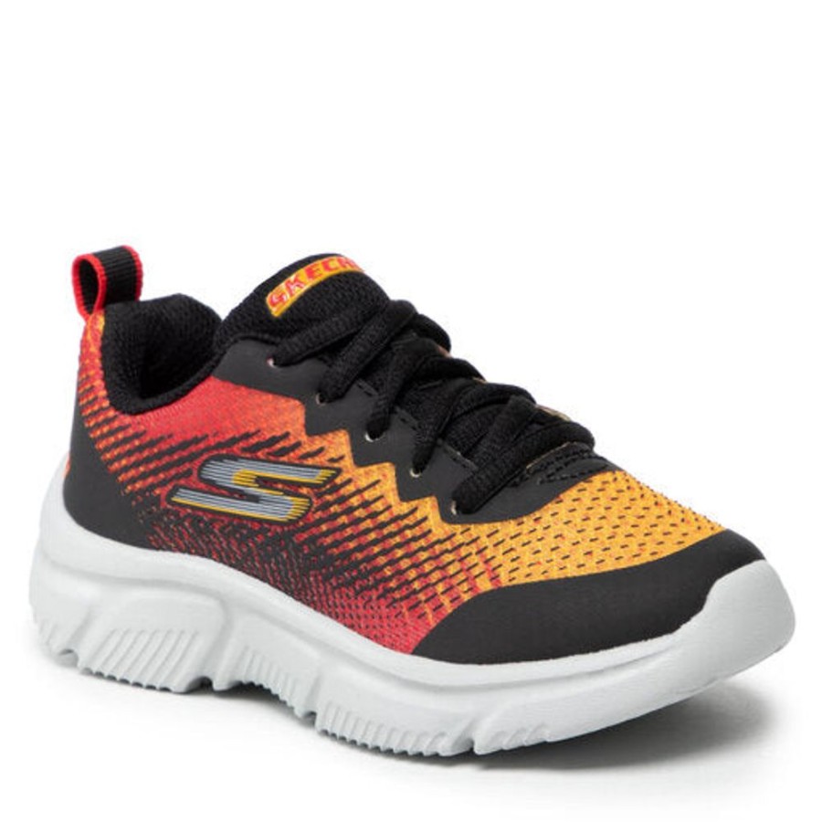 Children Skechers | Skechers Go Run 650 Black/Red