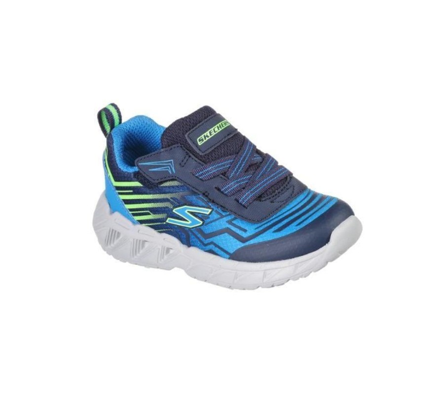 Children Skechers | Skechers Magna-Lights Maver Navy Blue