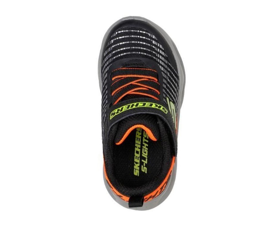 Children Skechers | Skechers Twisty Brights Novlo Black Orange