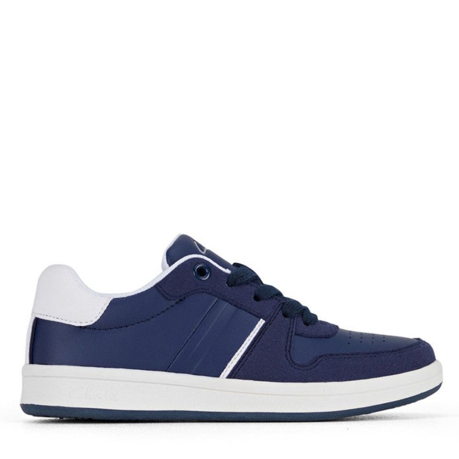 Children Clarks | Clarks Dominic Snr Navy White