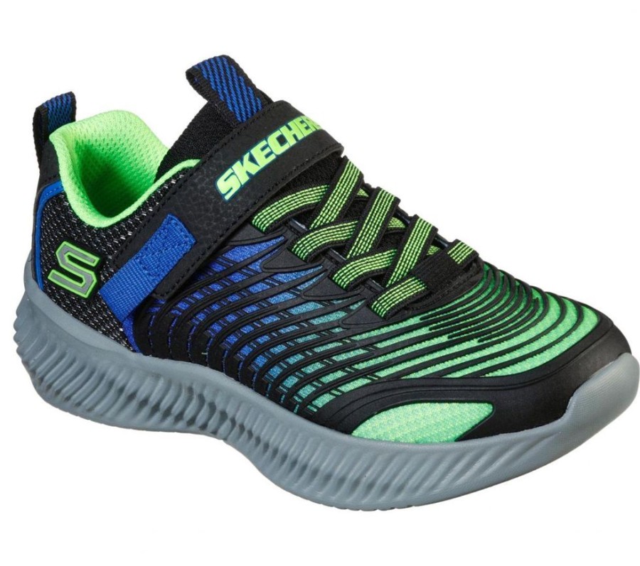 Children Skechers | Skechers Optico Lime Blue