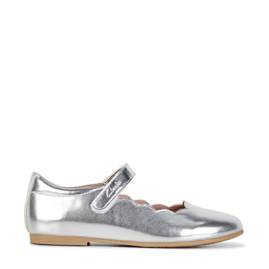 Children Clarks | Clarks Audrey Jnr E Silver