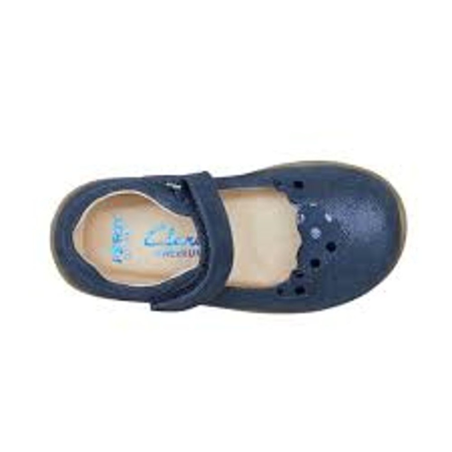 Children Clarks | Clarks Mara F Navy Distressed