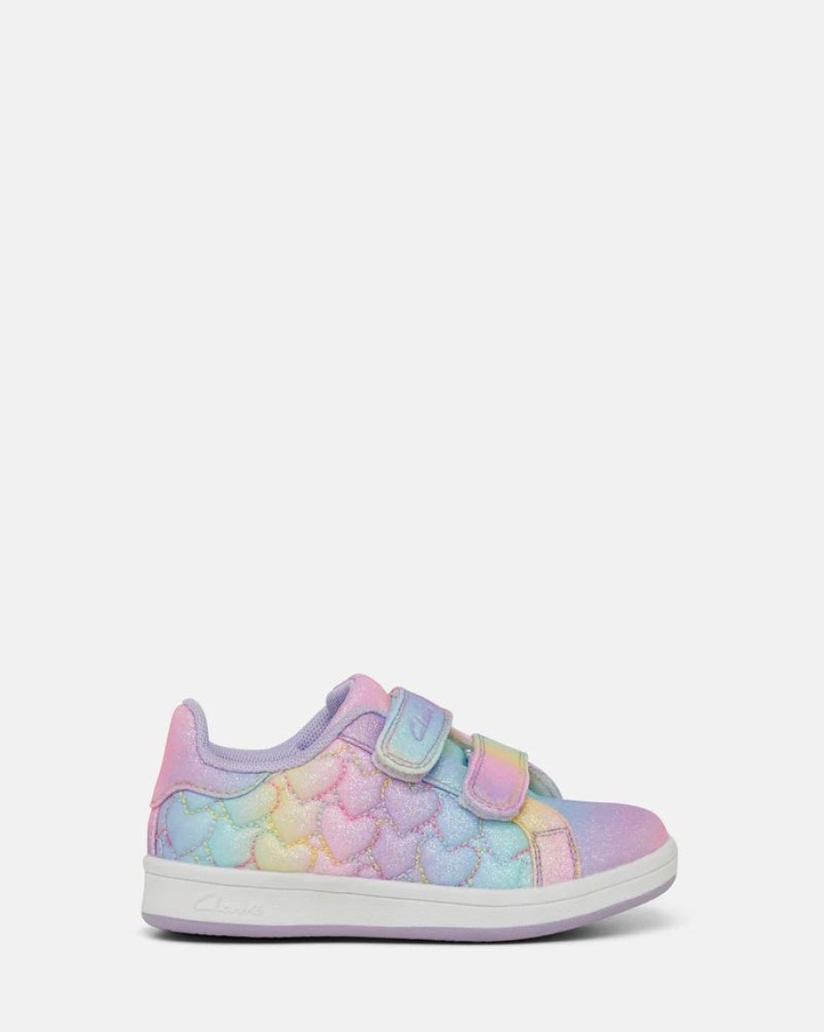 Children Clarks | Clarks Delvey Jnr Rainbow Glitter