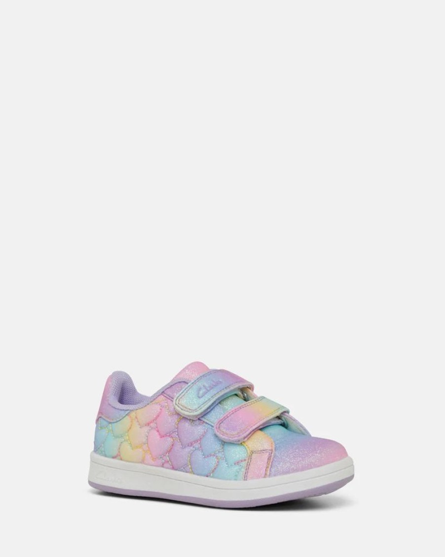 Children Clarks | Clarks Delvey Jnr Rainbow Glitter