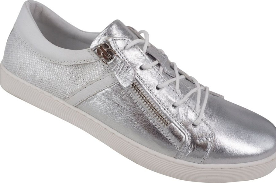 Women'S Thyme & Co | Thyme & Co Teeoff Silver/White