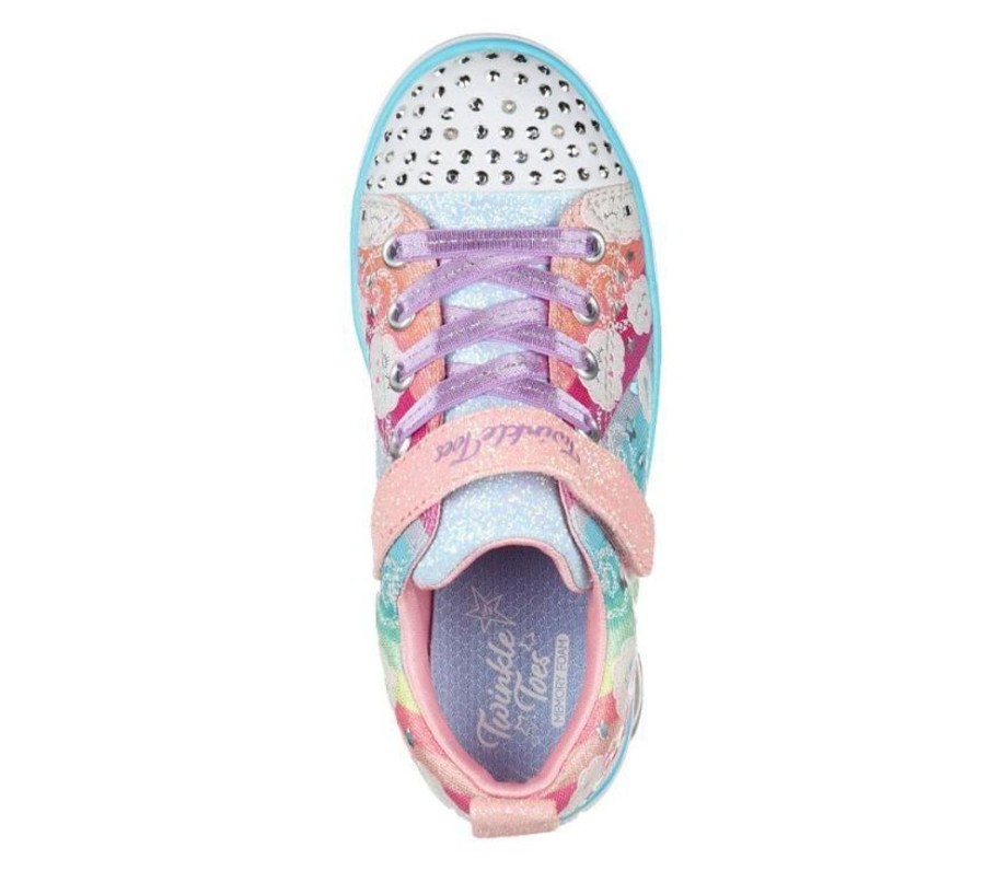 Children Skechers | Skechers Rainbow Sparks Light Pink Multi