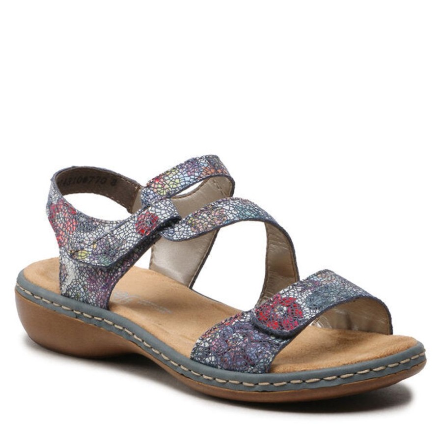 Women'S Rieker | Rieker 659C7-90 (Blue Multi) Adria-Multi