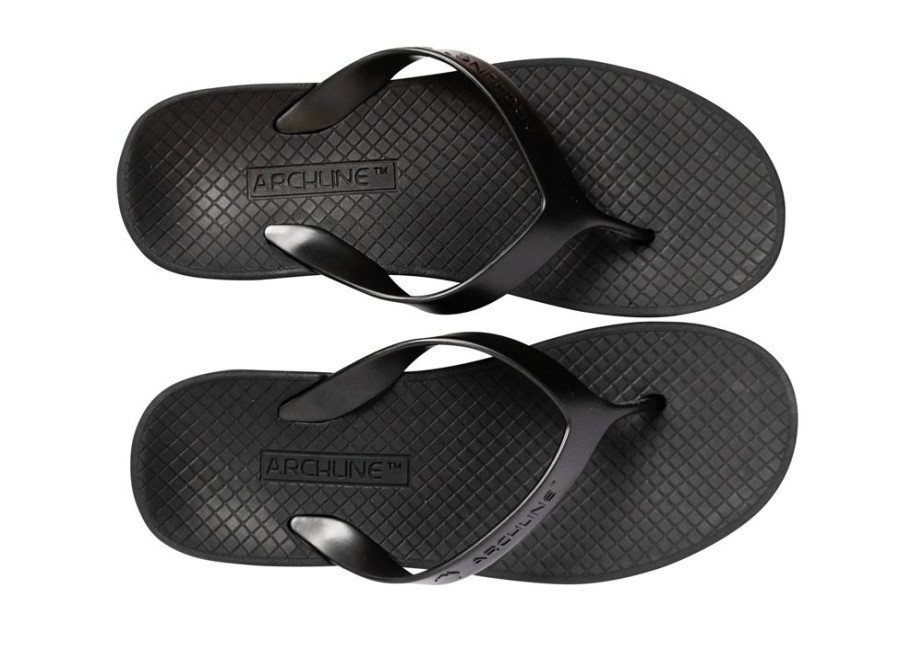 Women'S Archline | Archline Balance Flip Flops Black