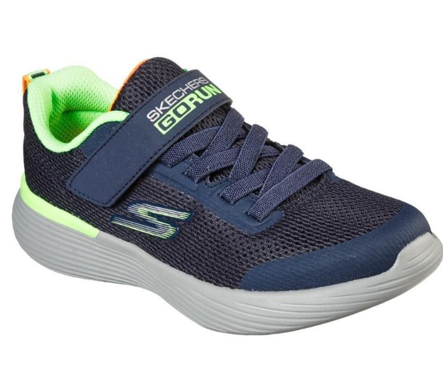 Children Skechers | Skechers Go Run 400V2 - Krozor Navy Lime