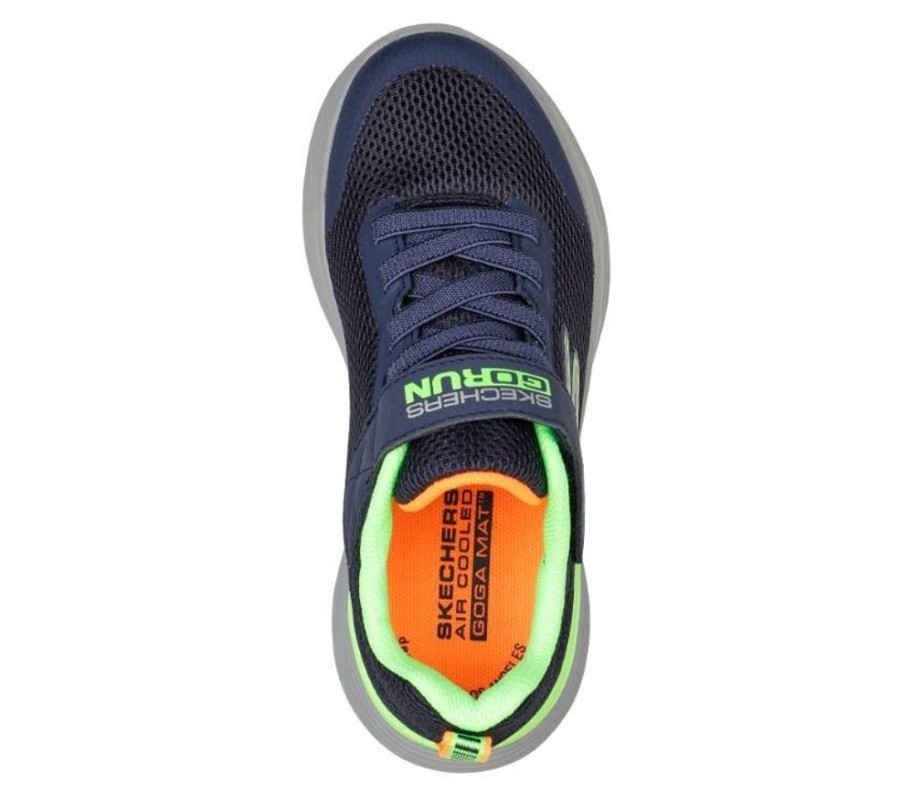 Children Skechers | Skechers Go Run 400V2 - Krozor Navy Lime