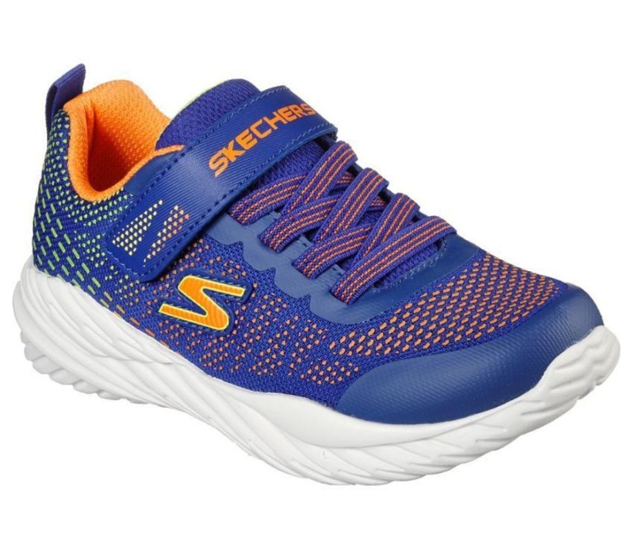 Children Skechers | Skechers Nitro Sprint Blue Orange