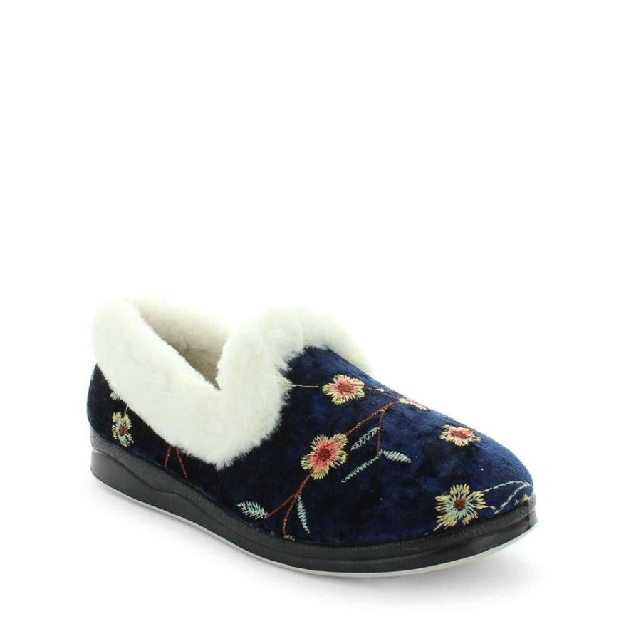 Women'S Panda | Panda Emille Blue Embroidery