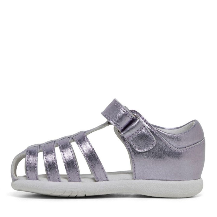 Children Clarks | Clarks Shelly E Lavender Metallic