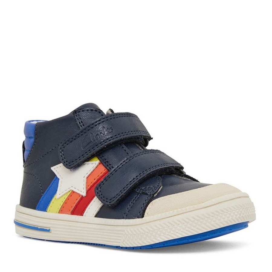 Children Clarks | Clarks Blair E Navy Combo