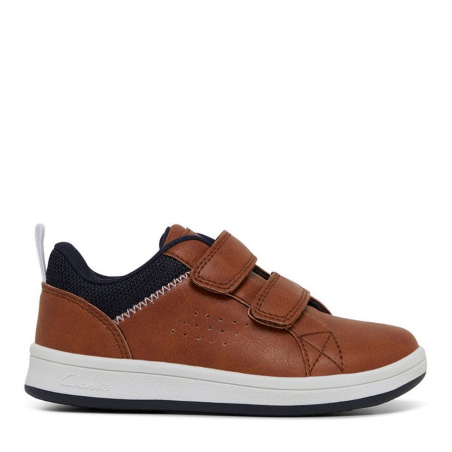 Children Clarks | Clarks Denham Jnr Tan/Navy