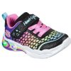 Children Skechers | Skechers Sweetheart Lights Lovely Colours Black Multi