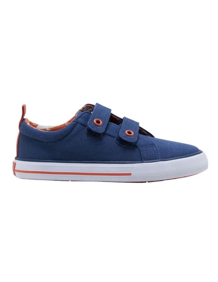 Children Clarks | Clarks Luke E Navy/Tangerine