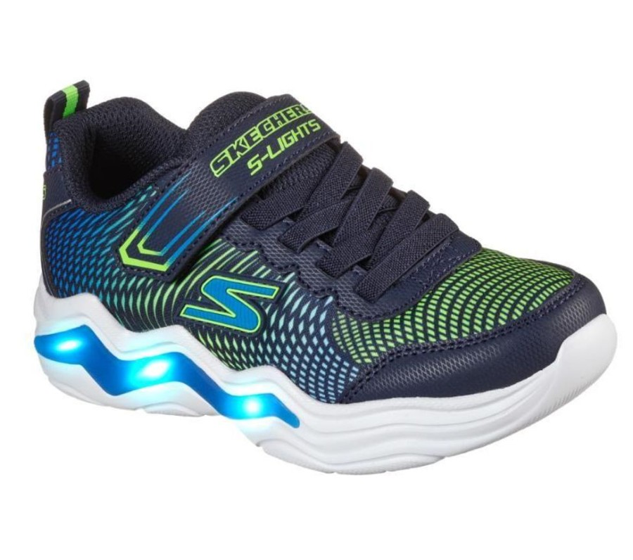 Children Skechers | Skechers Erupters Iv Navy Lime