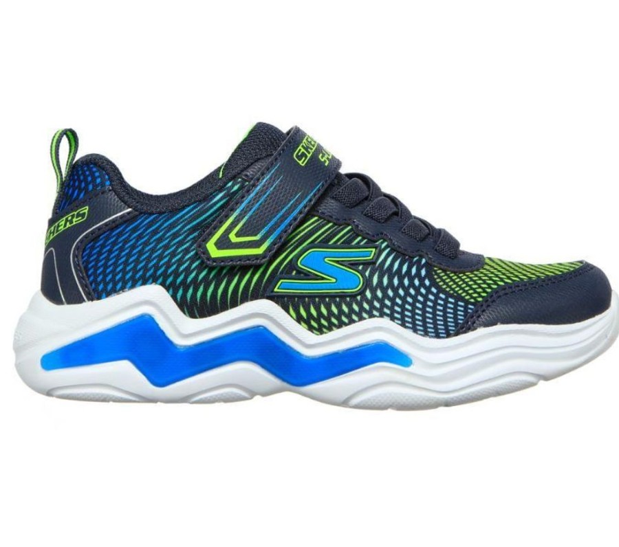 Children Skechers | Skechers Erupters Iv Navy Lime