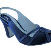 Women'S Clarice | Clarice Toby Navy Satin Shimmer