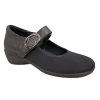 Women'S Via Nova | Via Nova Lite Sector Black Leather/Stretch