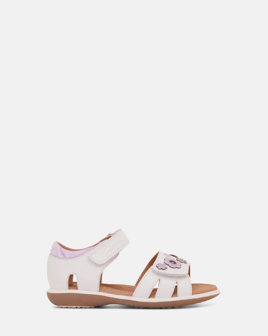 Children Clarks | Clarks Priya E White/Lilac