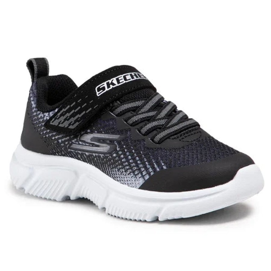 Children Skechers | Skechers Norvo Black Silver