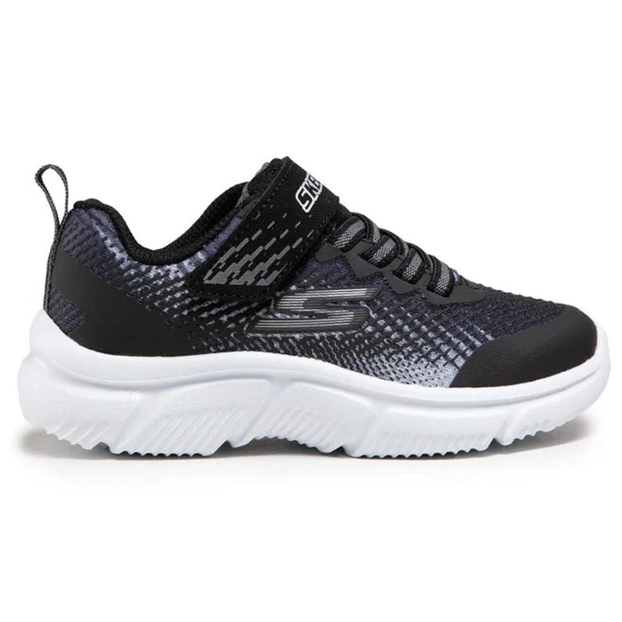 Children Skechers | Skechers Norvo Black Silver