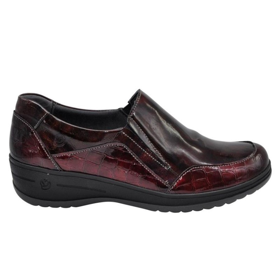 Women'S Suave | Suave Lyon Burgundy Croco