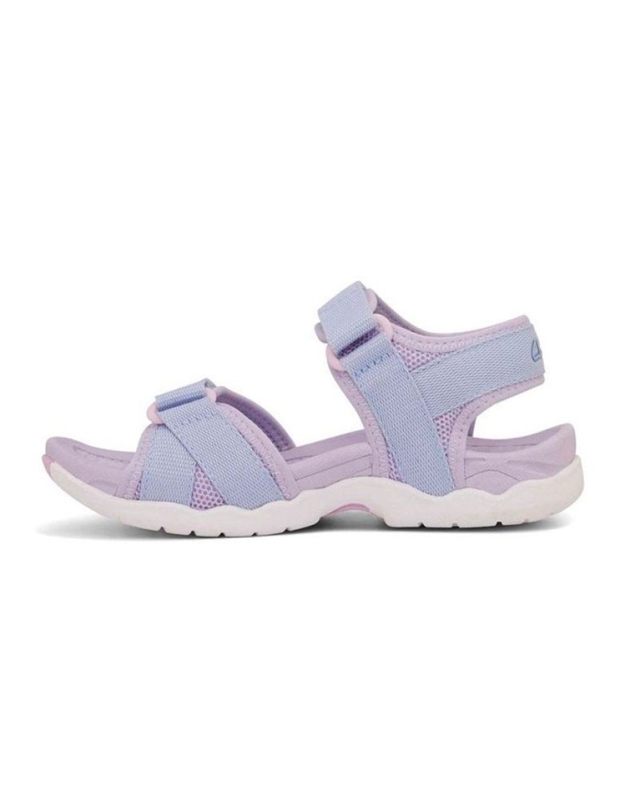 Children Clarks | Clarks Thelma E Lilac/Light Blue/Pink