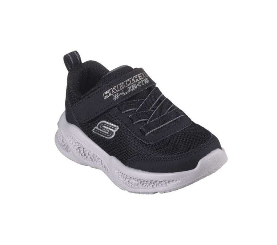 Children Skechers | Skechers Meteor Lights Black Grey