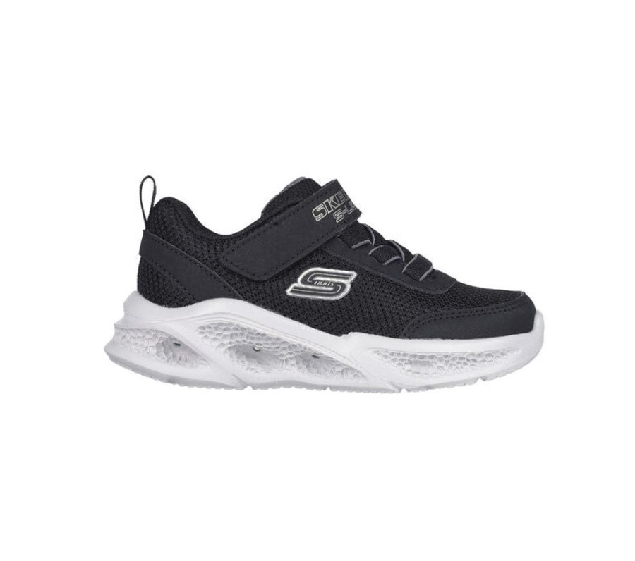 Children Skechers | Skechers Meteor Lights Black Grey